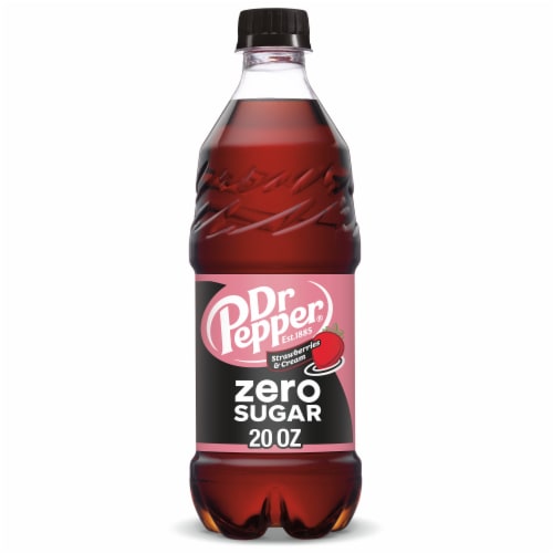 Dr Pepper Strawberries & Cream Zero Sugar Soda U6