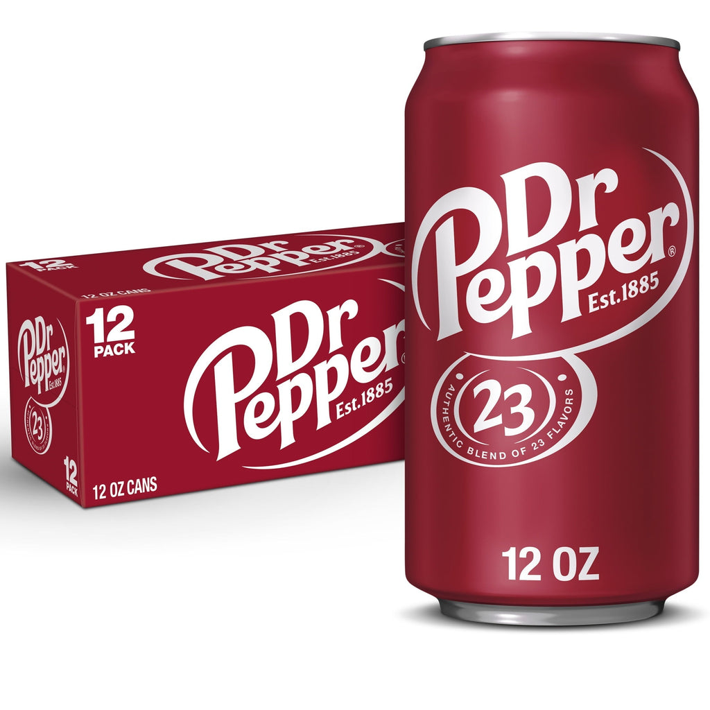 Dr Pepper Original Soda, 12 fl oz Cans, 24-Pack