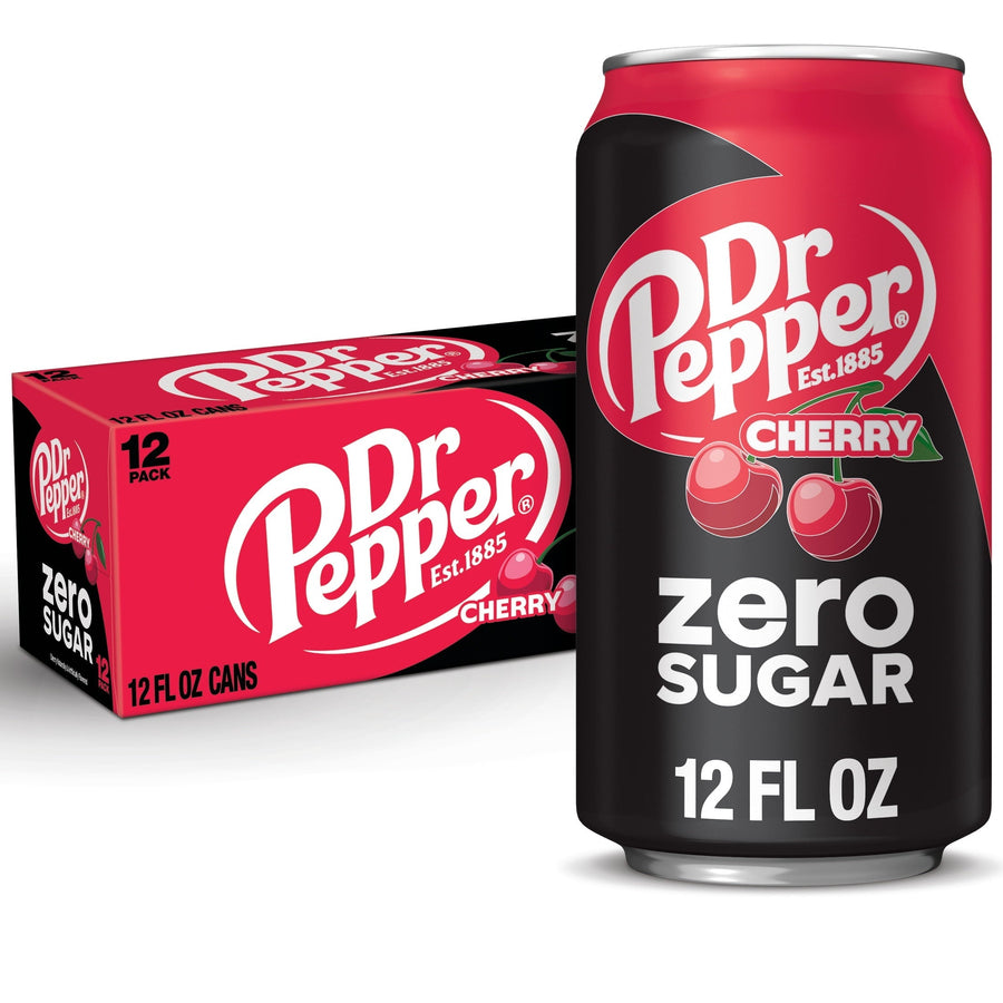 Dr Pepper Cherry Zero Sugar Soda D4